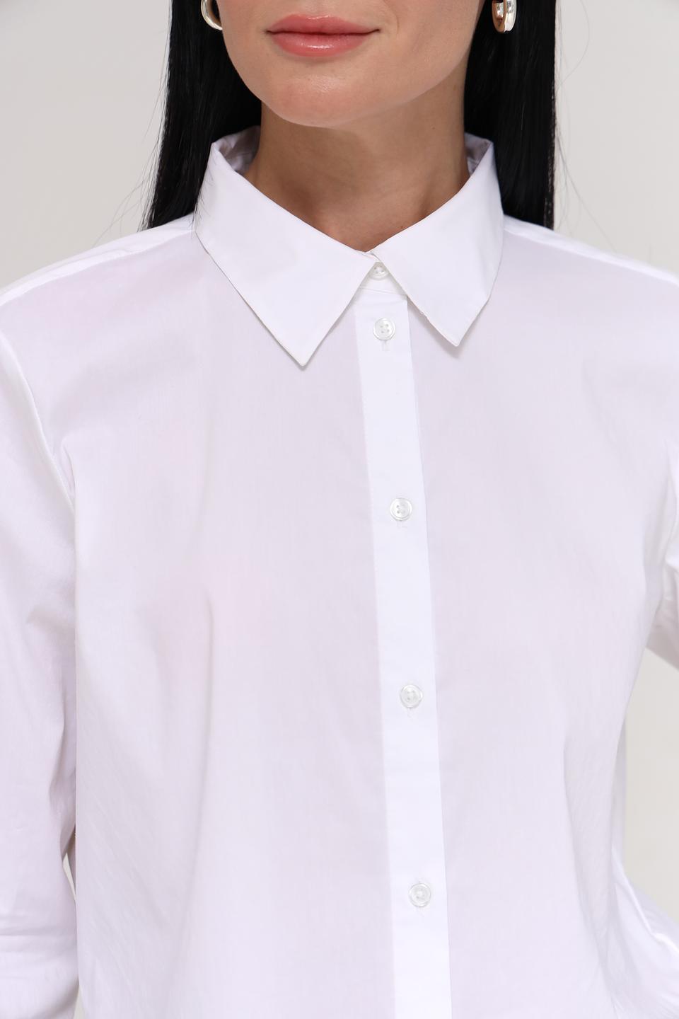 Рубашка Tom Tailor белая приталенная