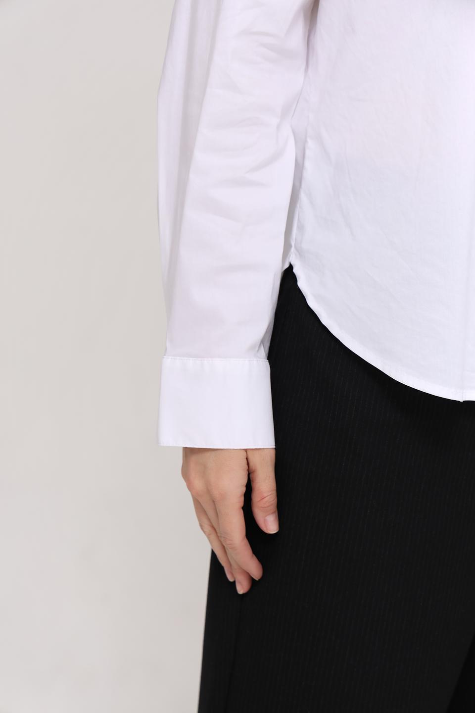 Рубашка Tom Tailor белая приталенная