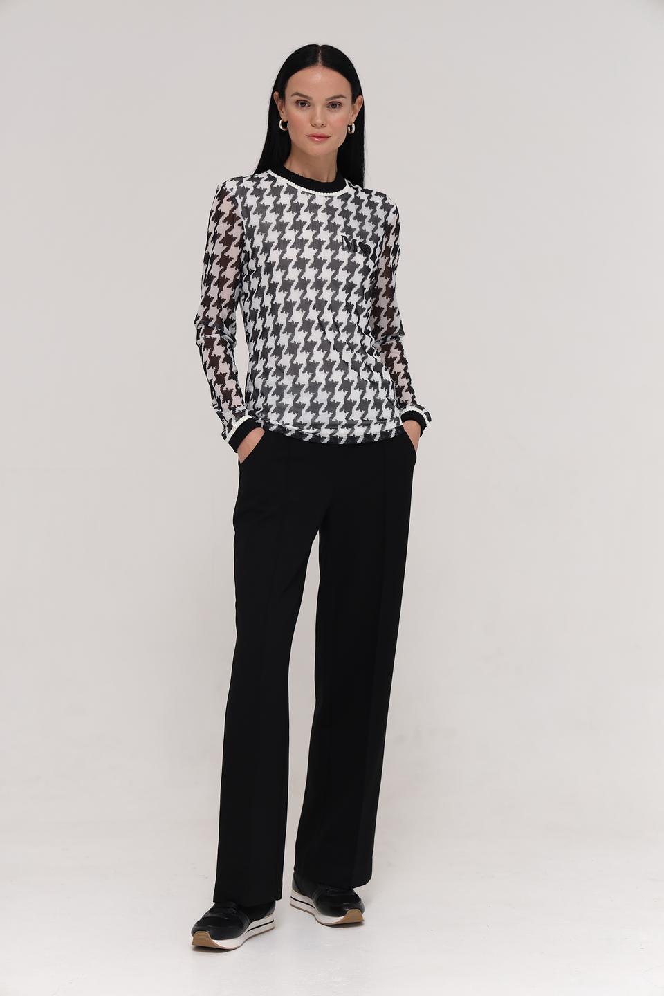 Брюки Catnoir клёш чёрные