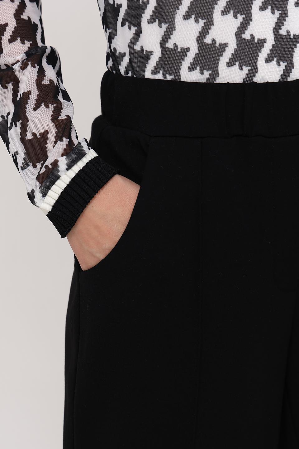 Брюки Catnoir клёш чёрные