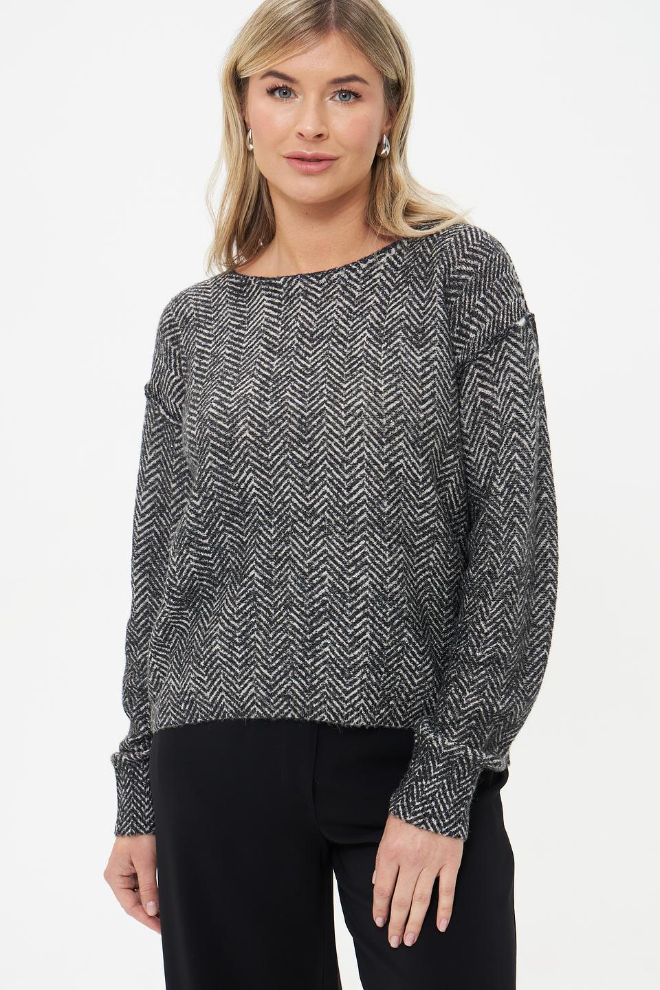 Пуловер Monari в ёлочку