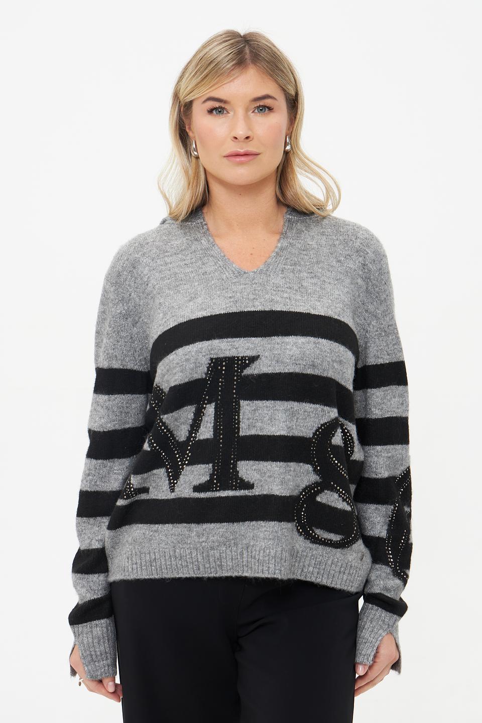 Пуловер Monari в полоску с логотипом
