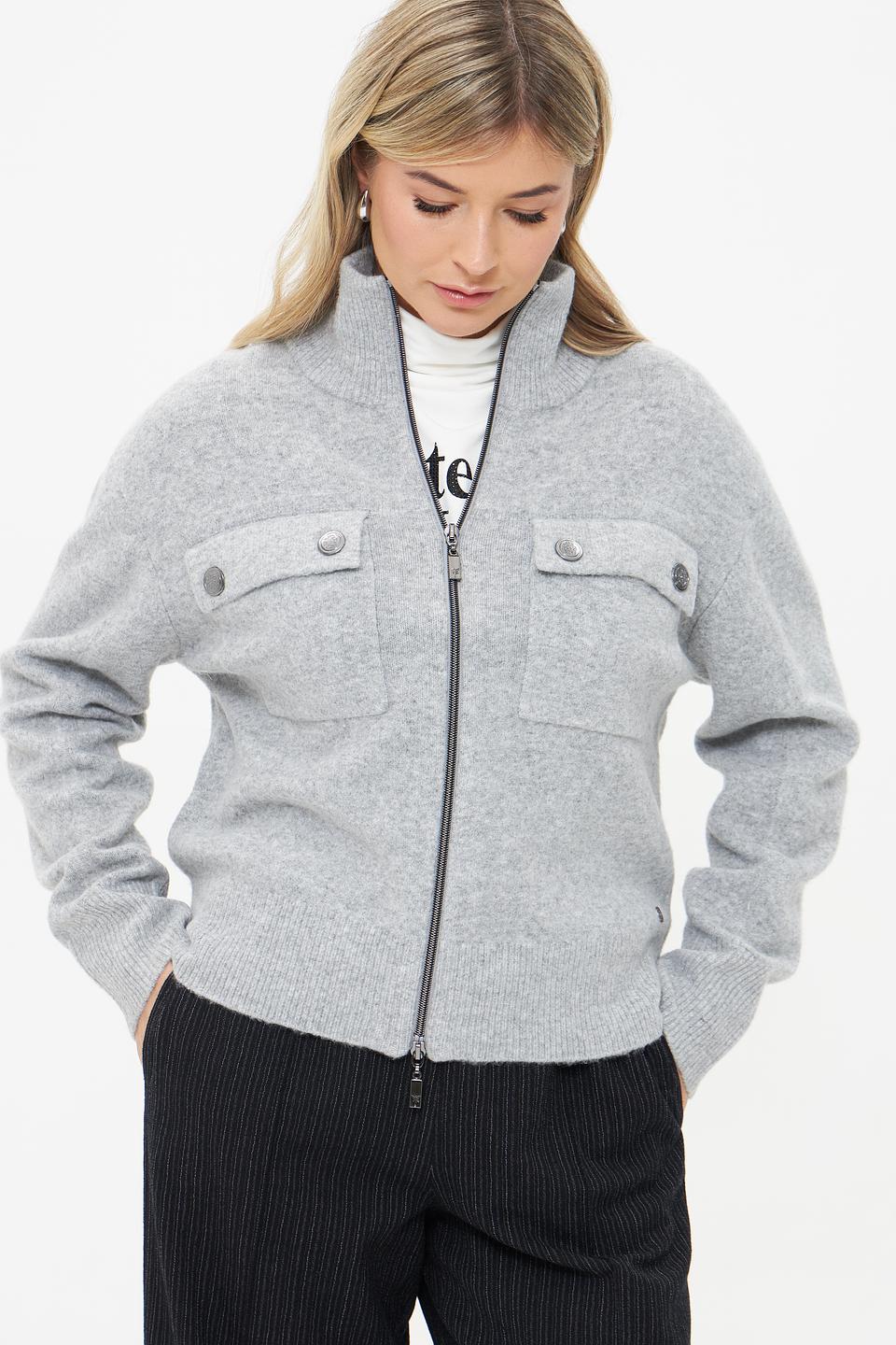 Жакет Monari серый с карманами