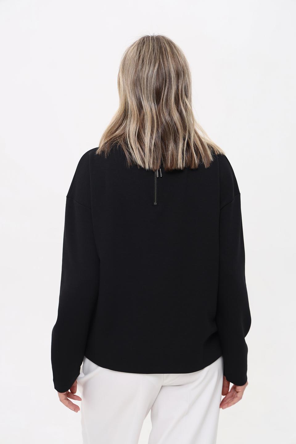 Пуловер Cinque чёрный с горлом