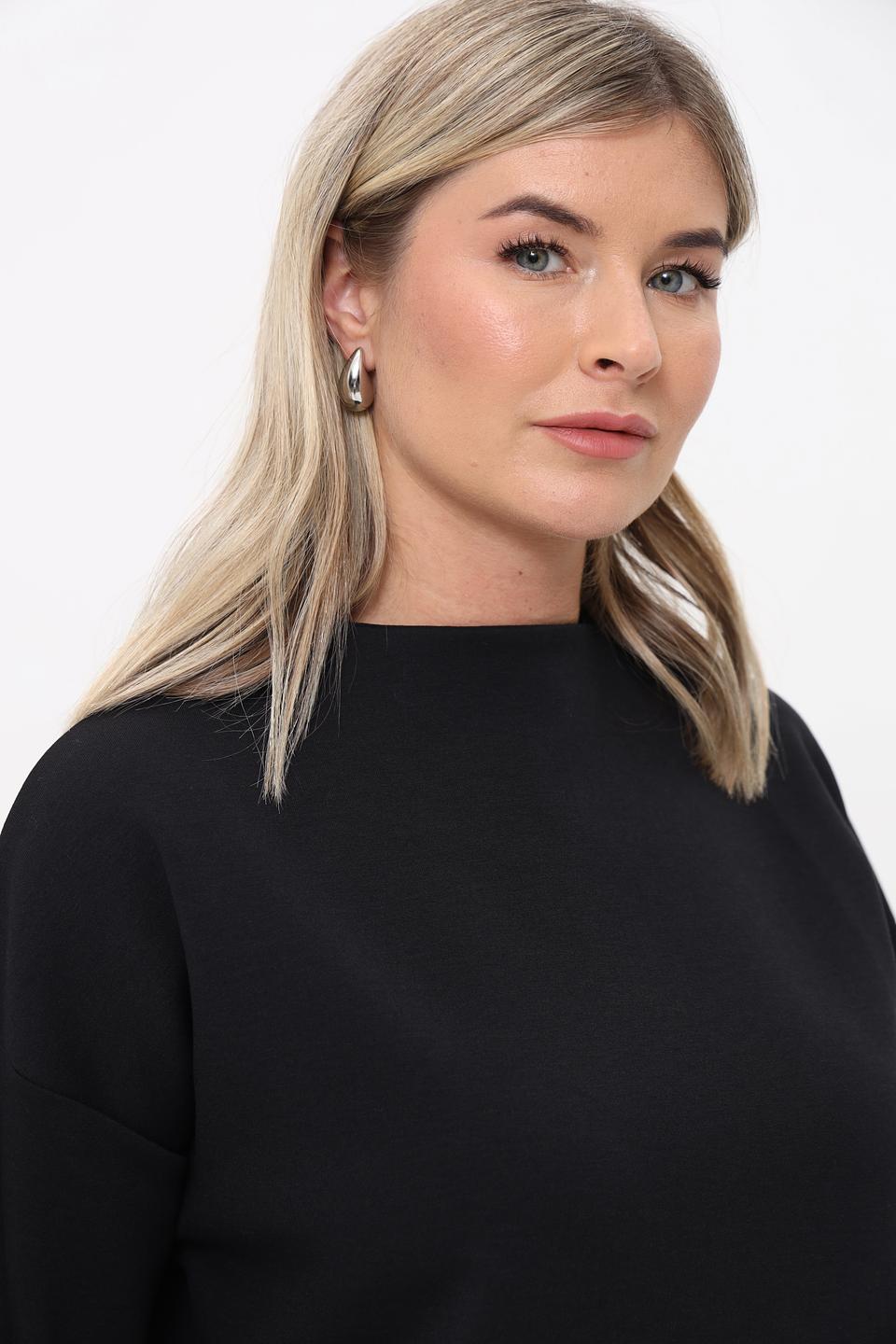 Пуловер Cinque чёрный с горлом