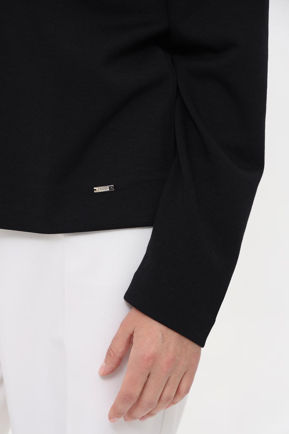 Пуловер Cinque чёрный с горлом