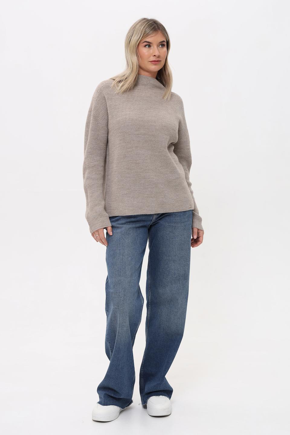 Пуловер Cinque с горлом бежевый