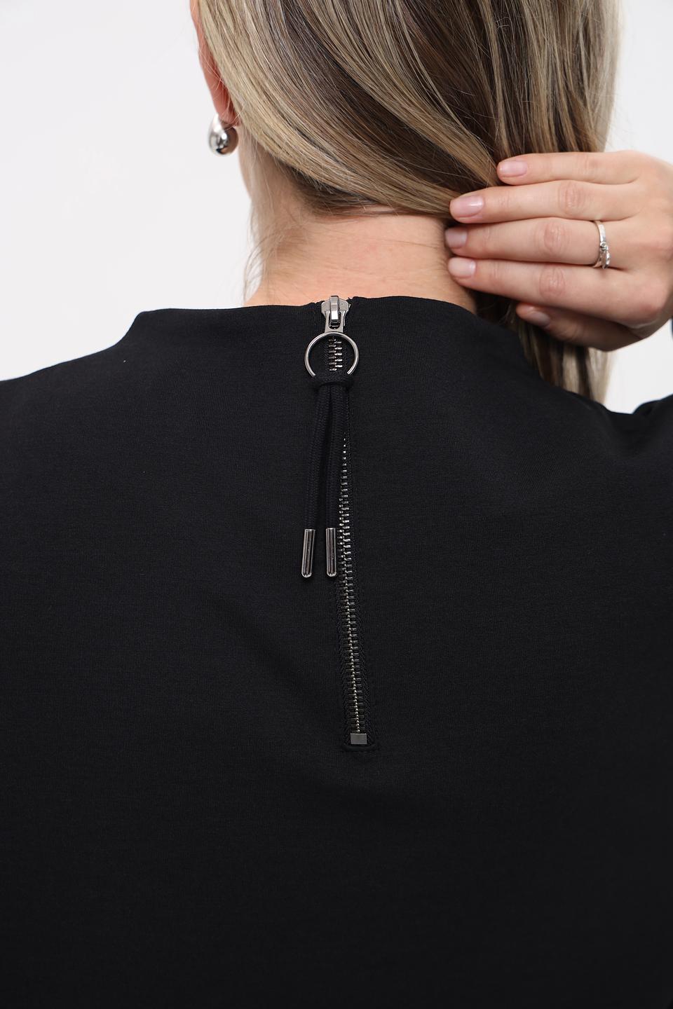 Пуловер Cinque чёрный с горлом