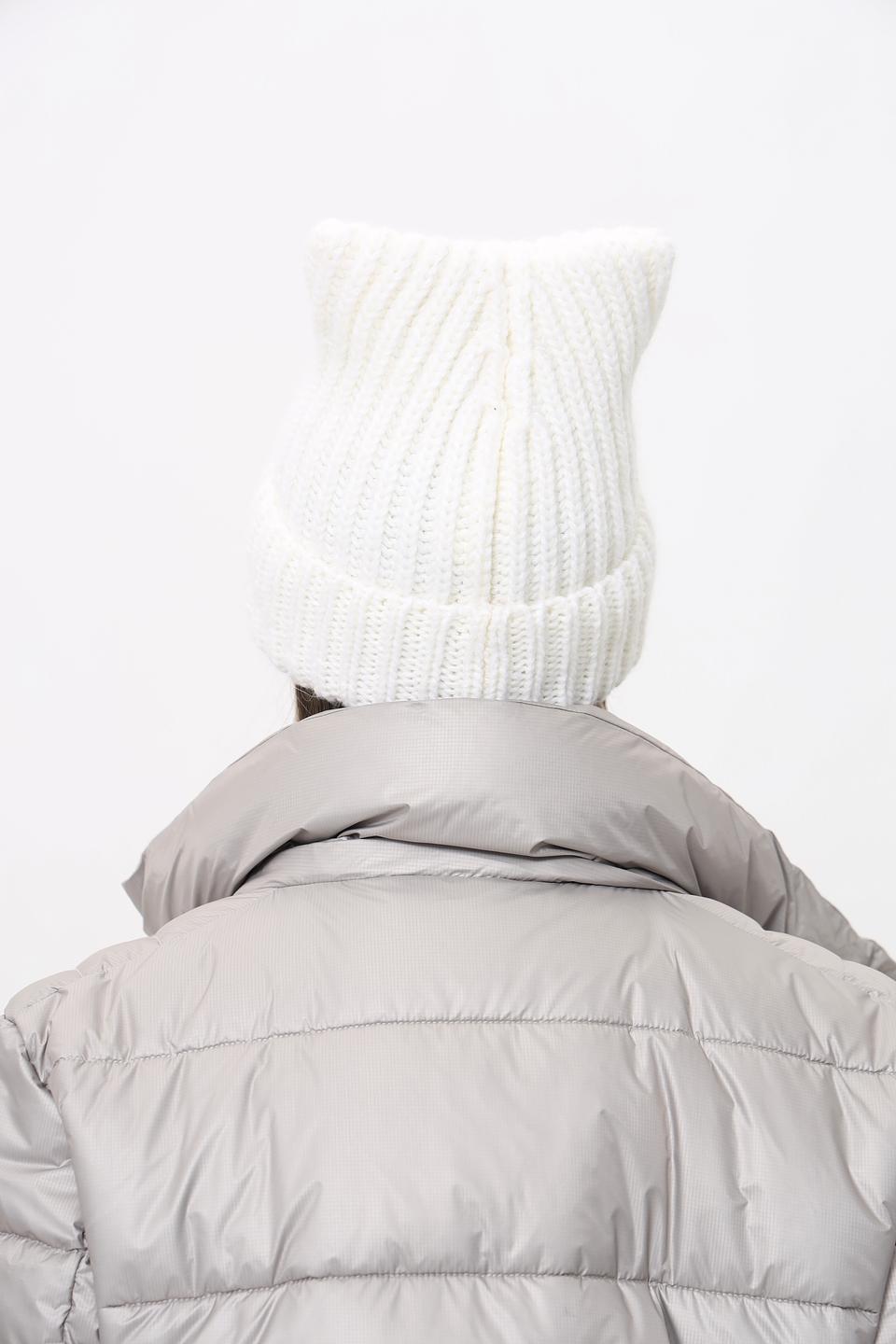 Шапка Marhatter вязаная белая