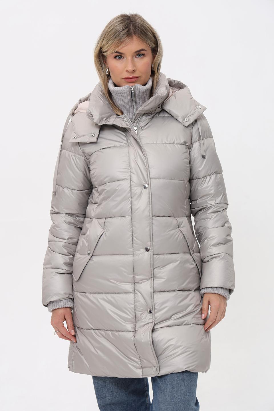 Пальто Milestone стеганое серое