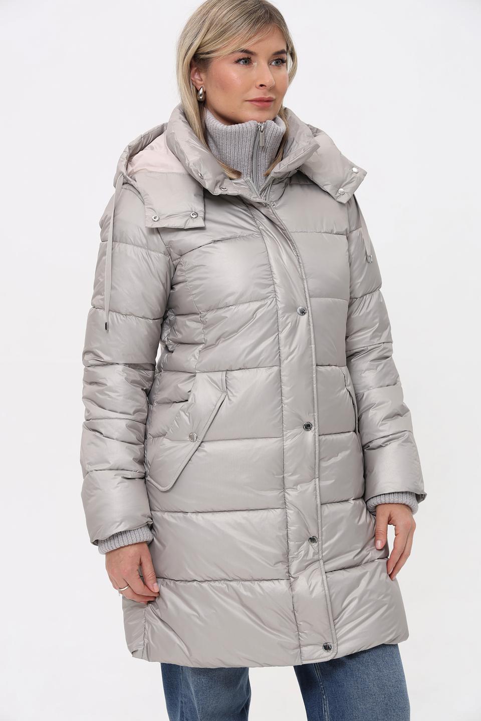 Пальто Milestone стеганое серое