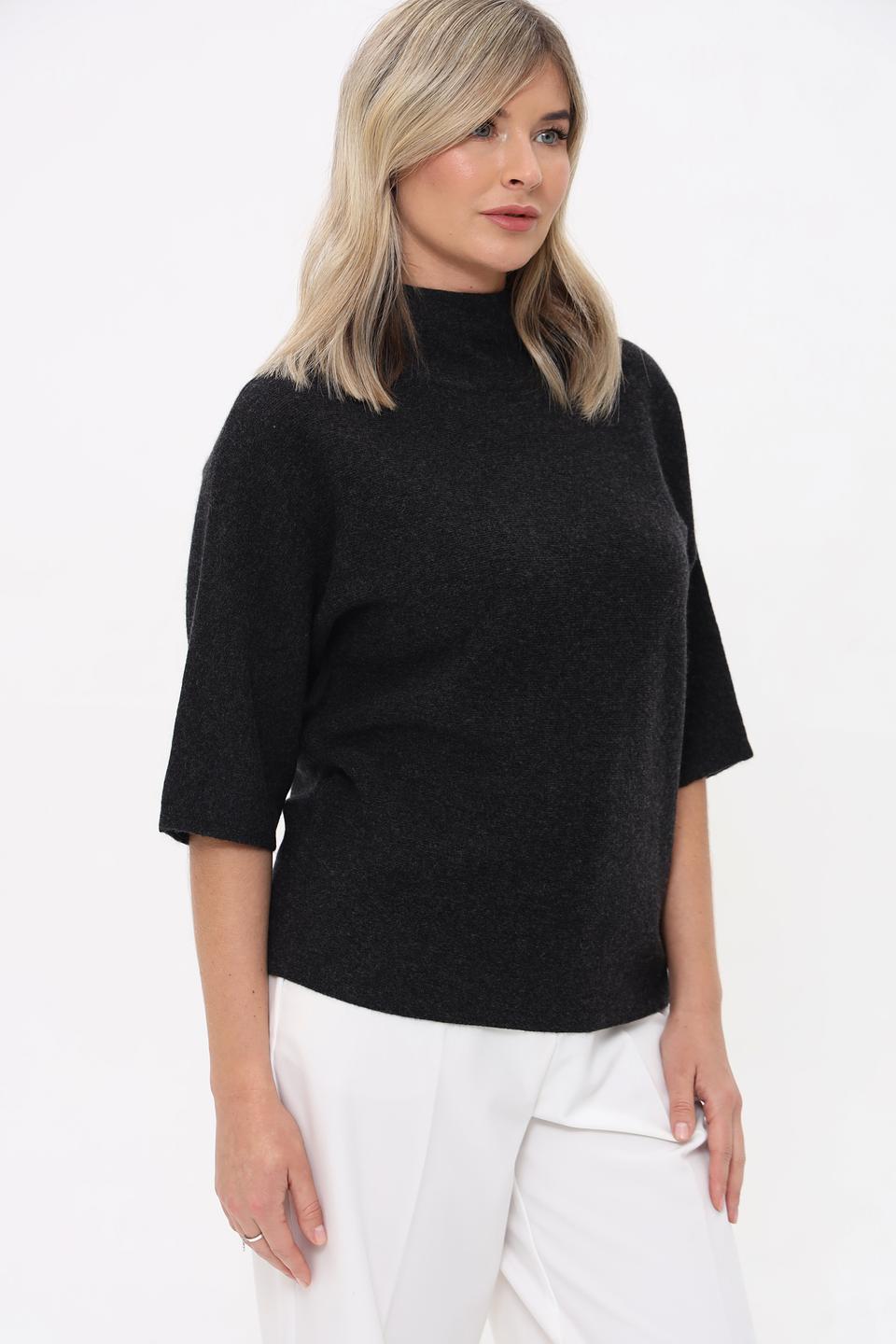 Пуловер Gerry Weber чёрный с рукавом 3/4