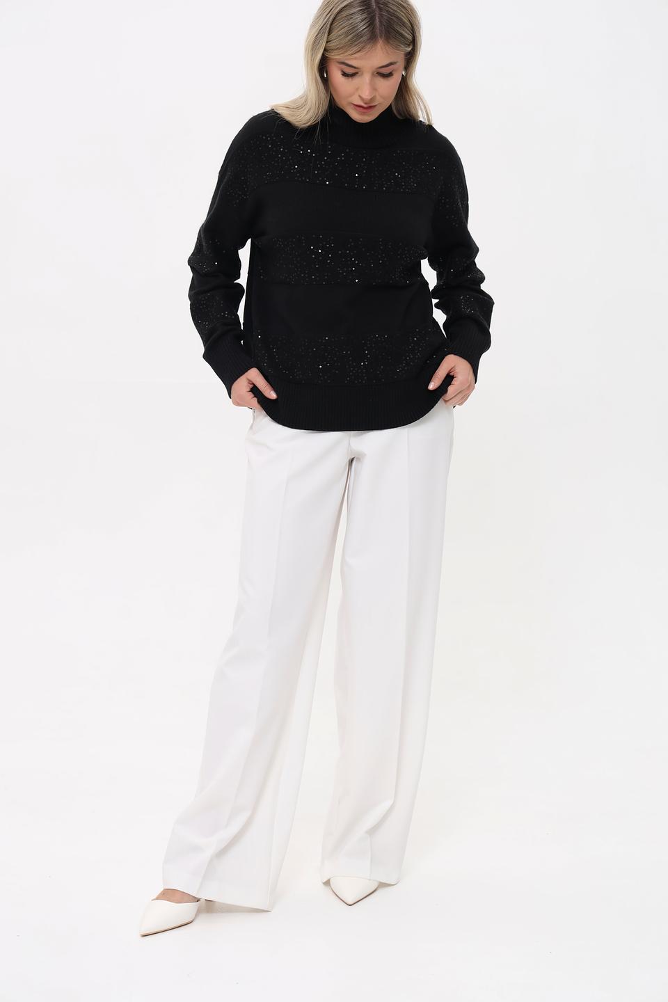 Пуловер Gerry Weber с пайетками чёрный