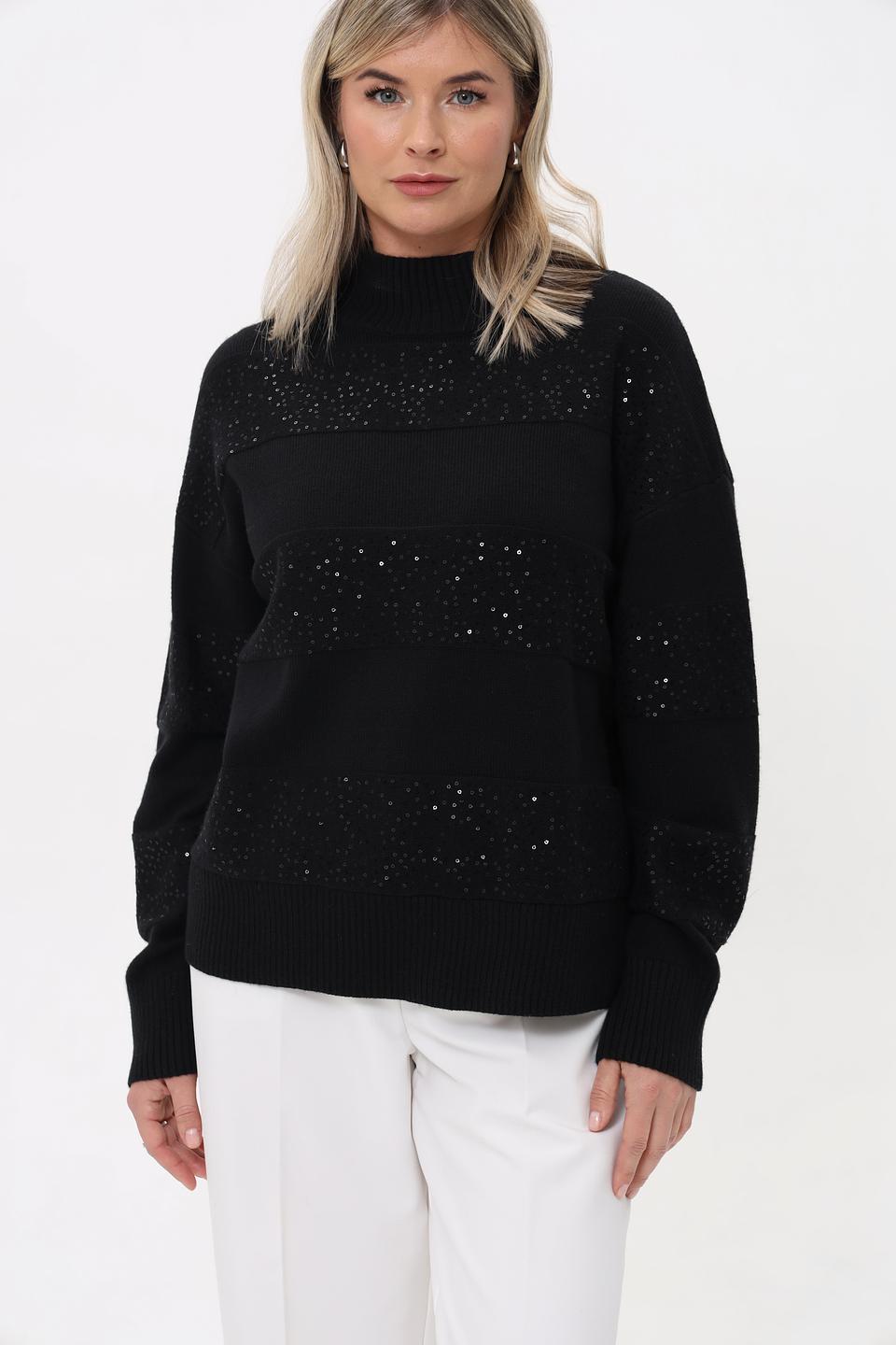 Пуловер Gerry Weber с пайетками чёрный