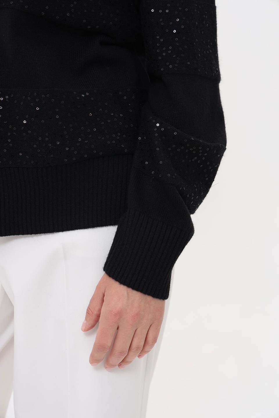 Пуловер Gerry Weber с пайетками чёрный