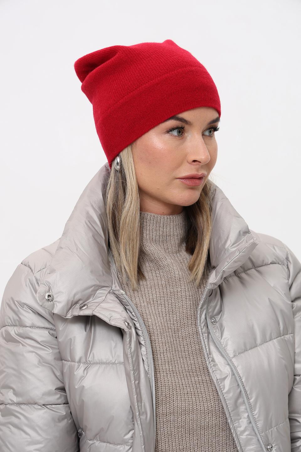 Шапка Fraas кашемир красный