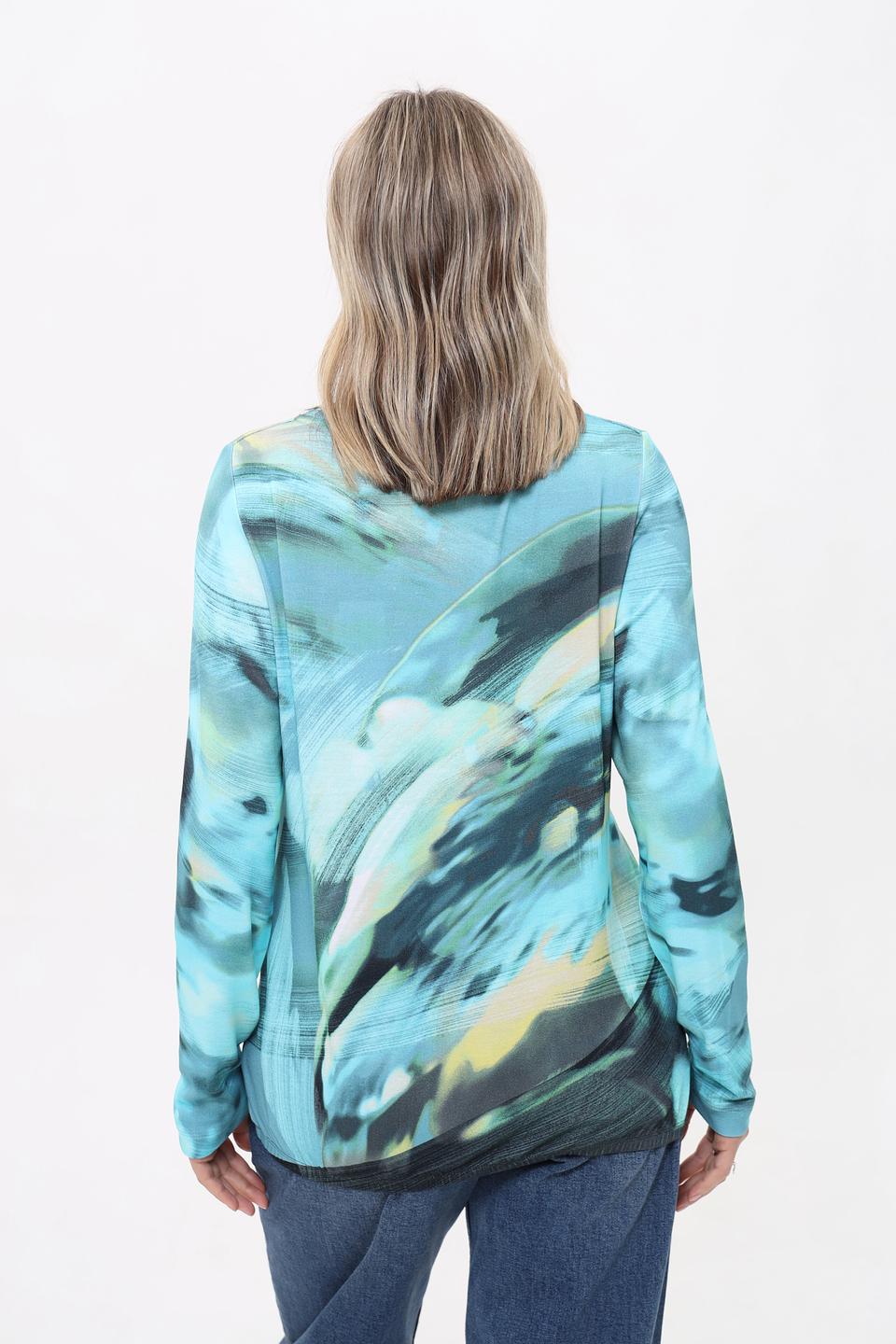 Лонгслив Rabe collection с абстрактным принтом