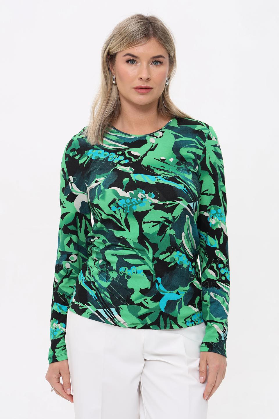 Футболка Lebek с цветочным принтом