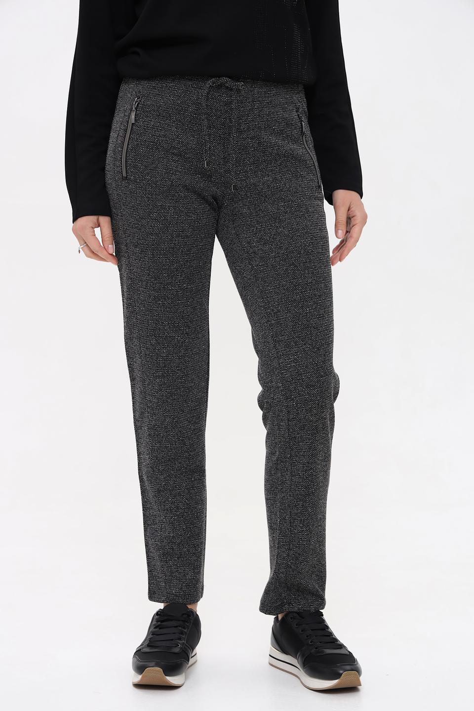 Брюки Lebek серые в клетку