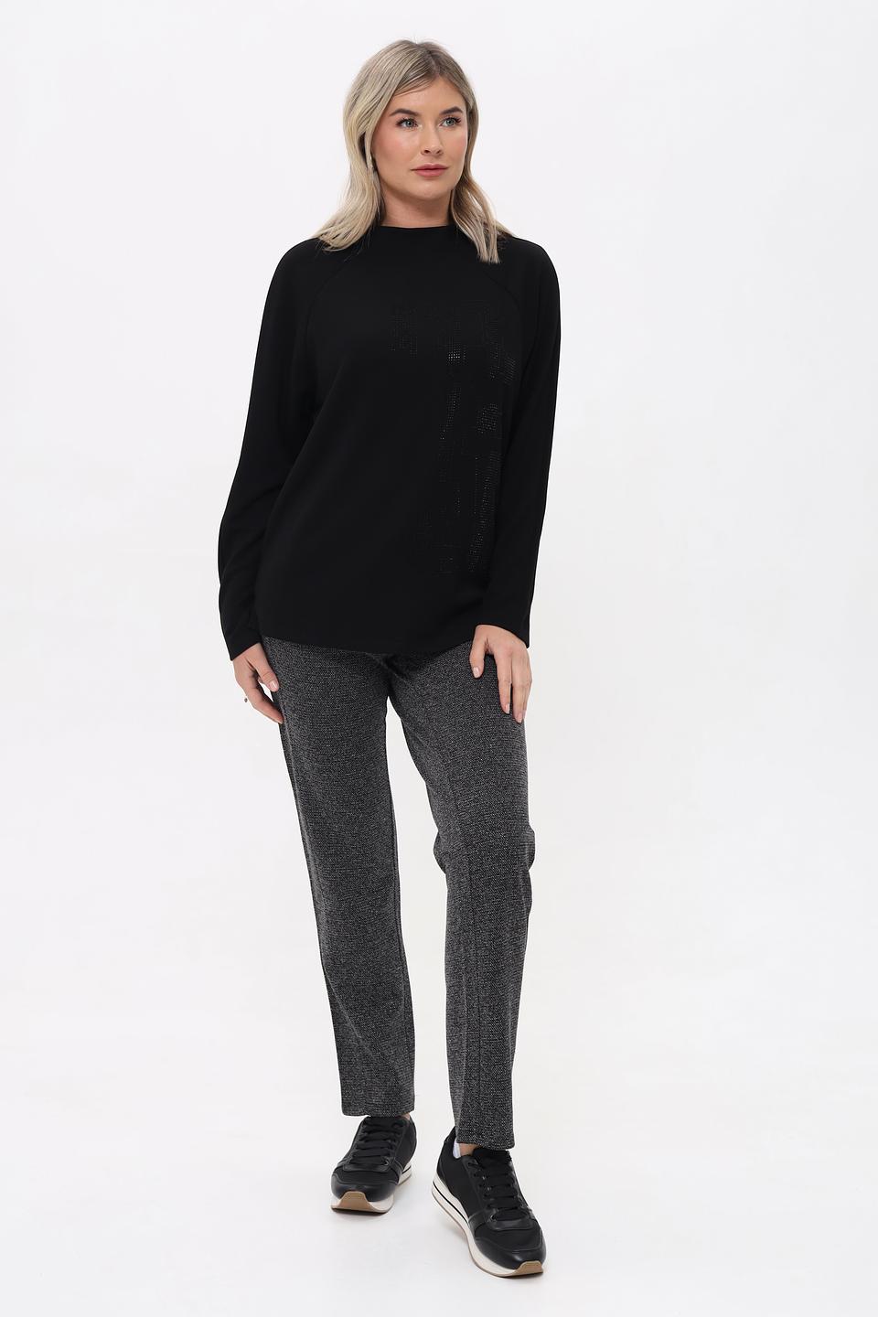 Брюки Lebek серые в клетку