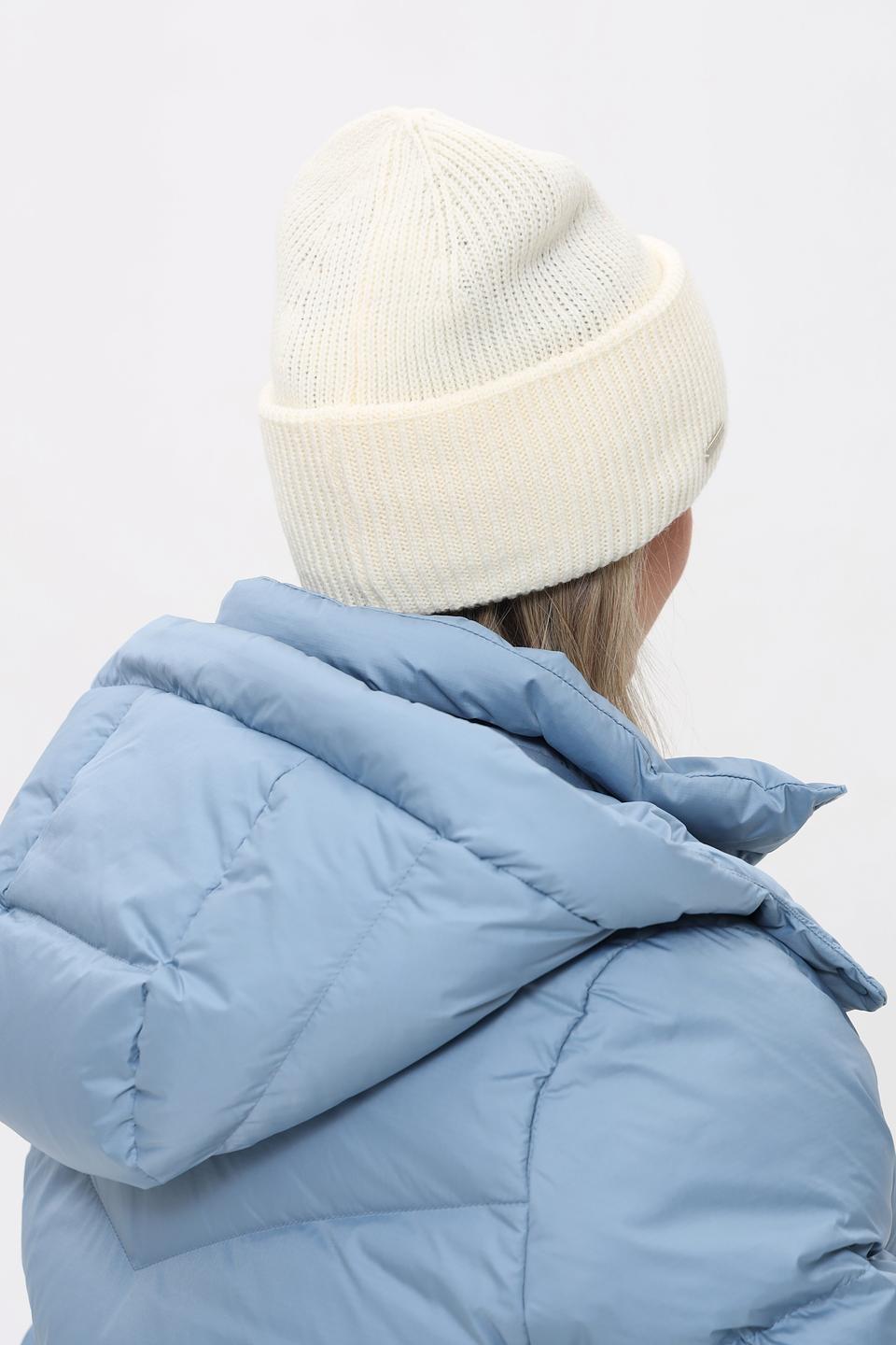 Шапка Seeberger вязаная белая