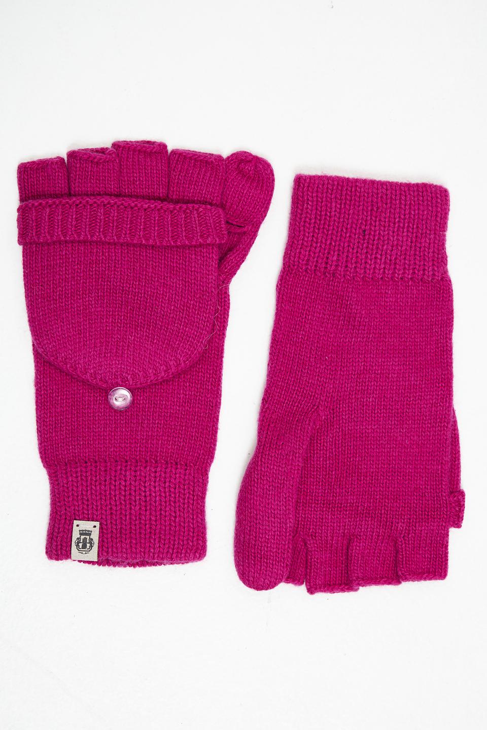 Перчатки-митенки Roeckl фуксия