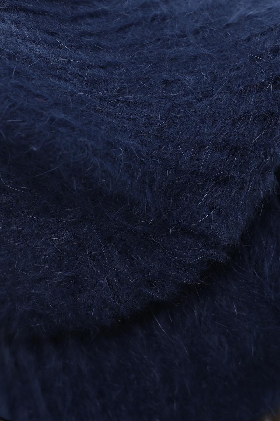 Шапка Seeberger синяя из ангоры