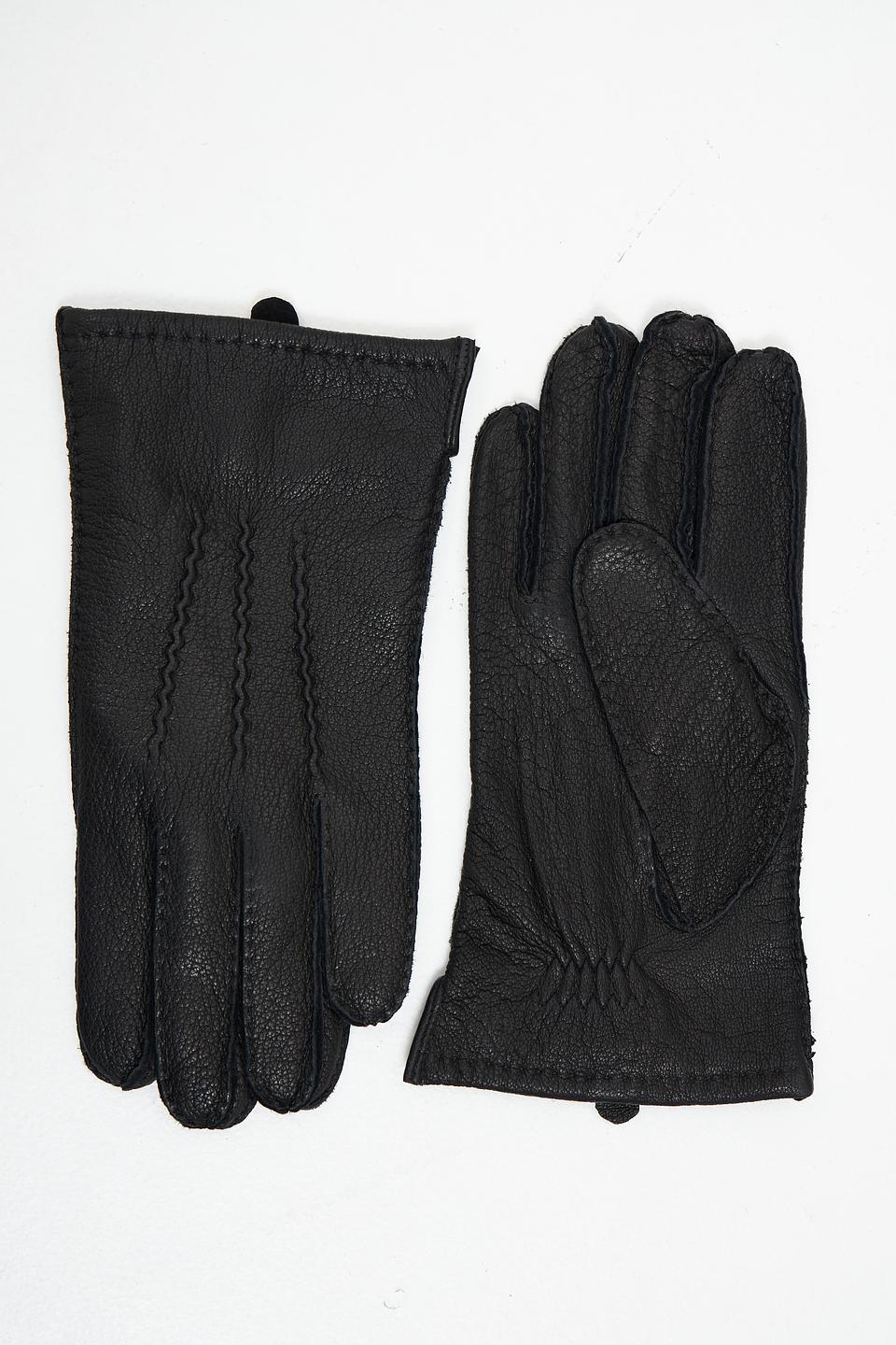 Перчатки кожаные Bugatti ACC чёрные