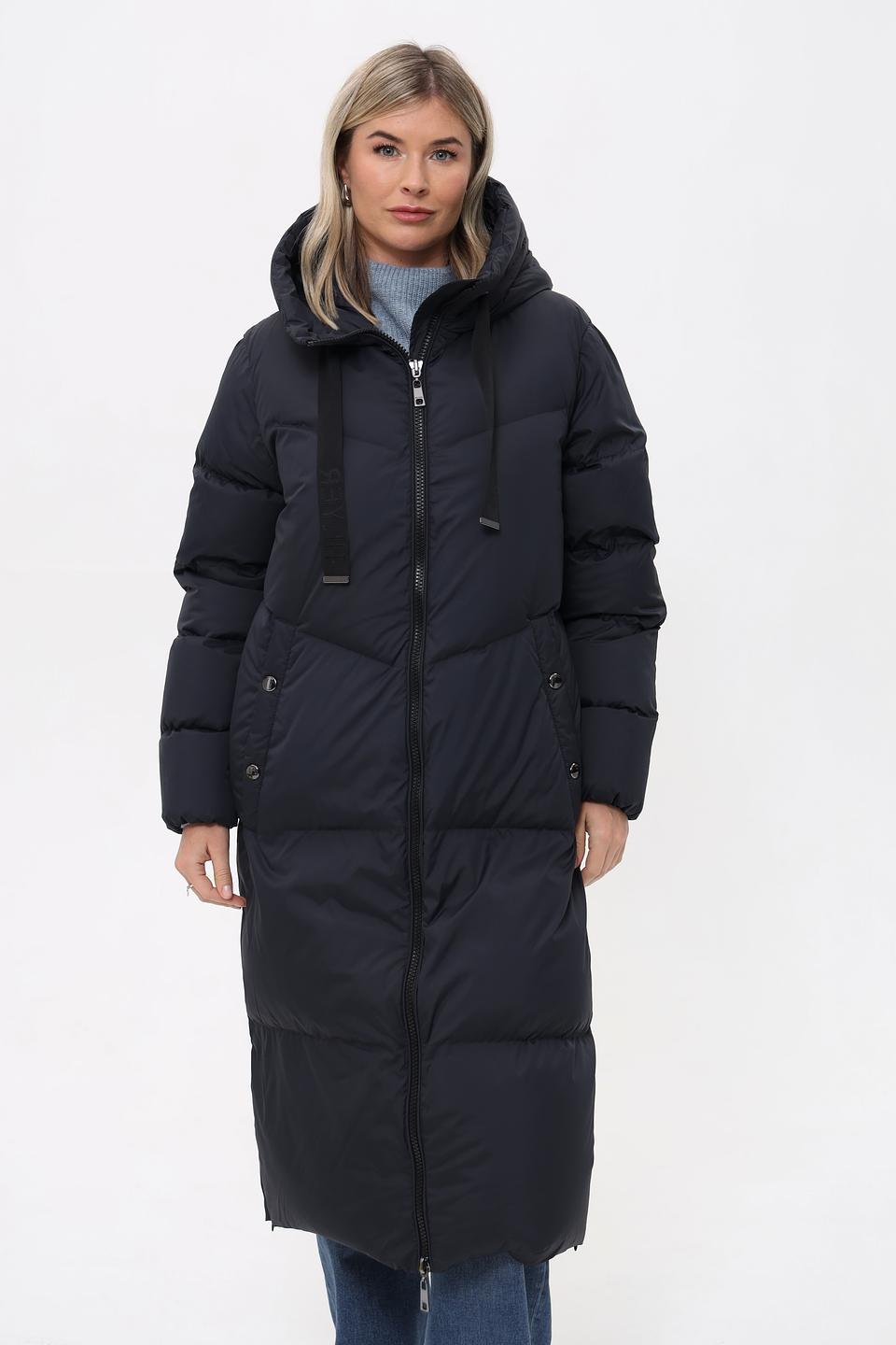 Пальто Heyer стеганое чёрное