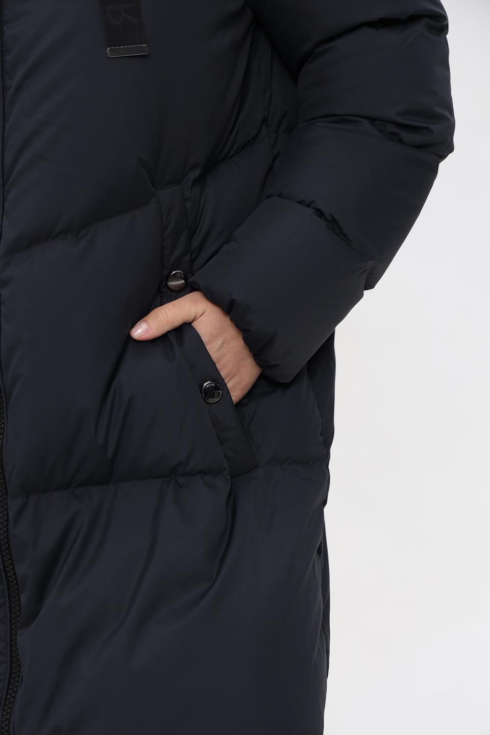 Пальто Heyer стеганое чёрное