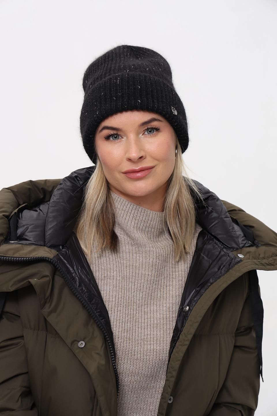 Шапка Marhatter чёрная с блестками