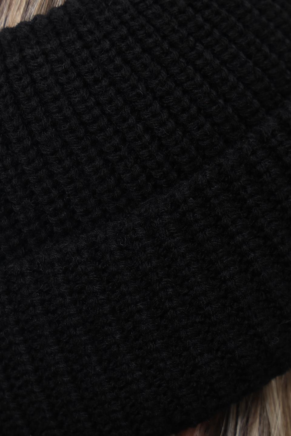 Шапка Marhatter вязаная чёрная