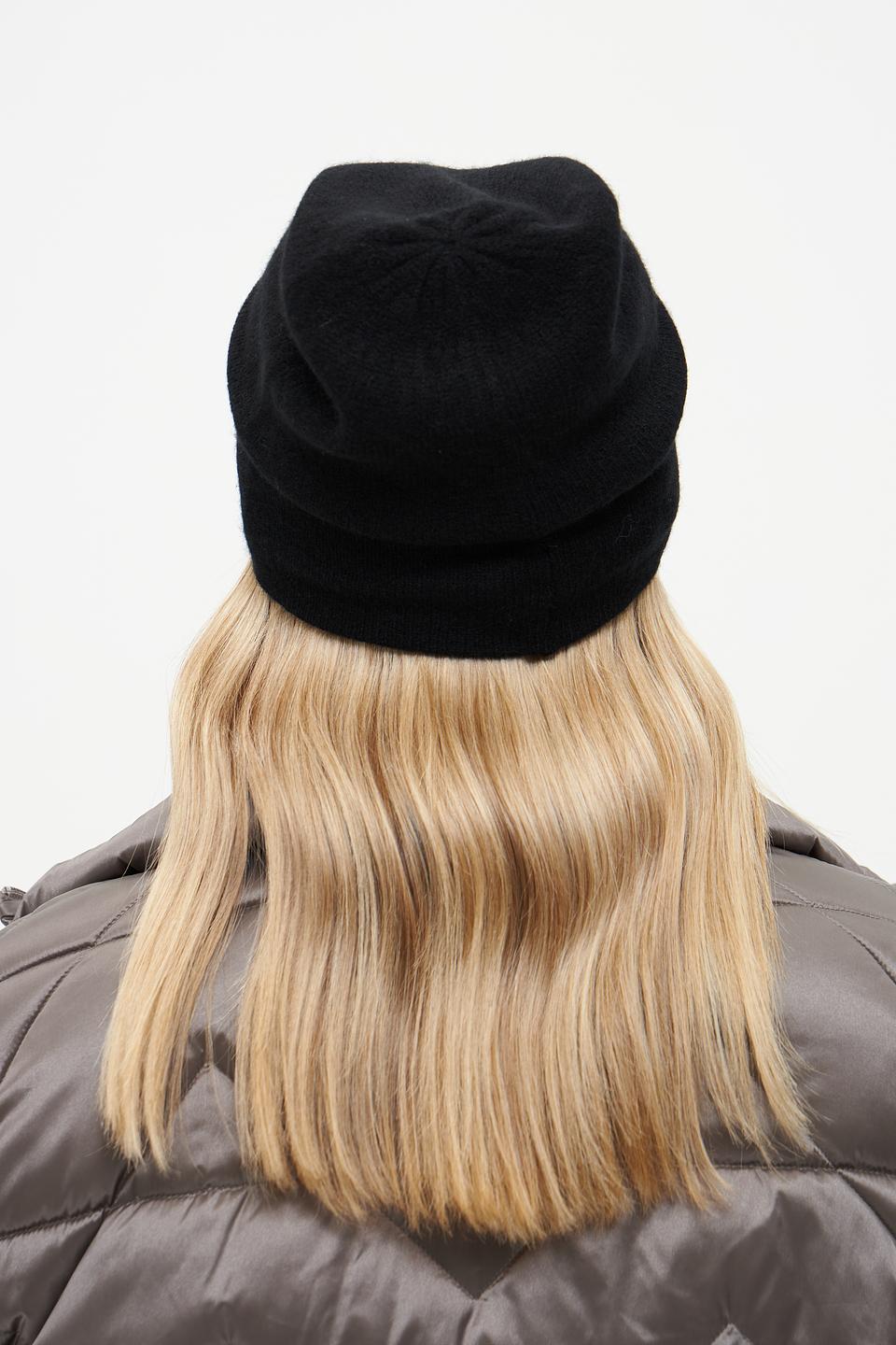 Шапка Fraas кашемир чёрная