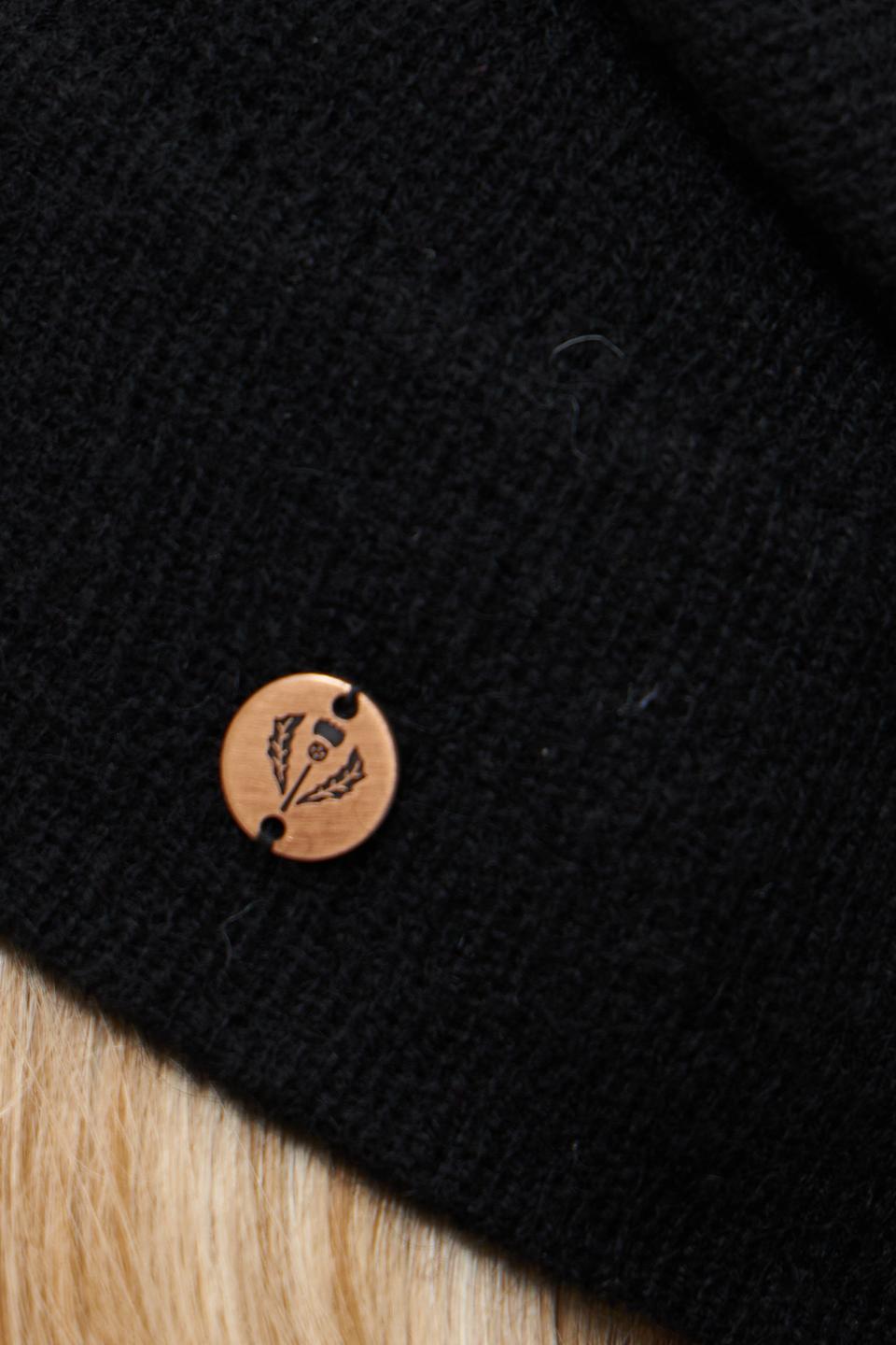 Шапка Fraas кашемир чёрная