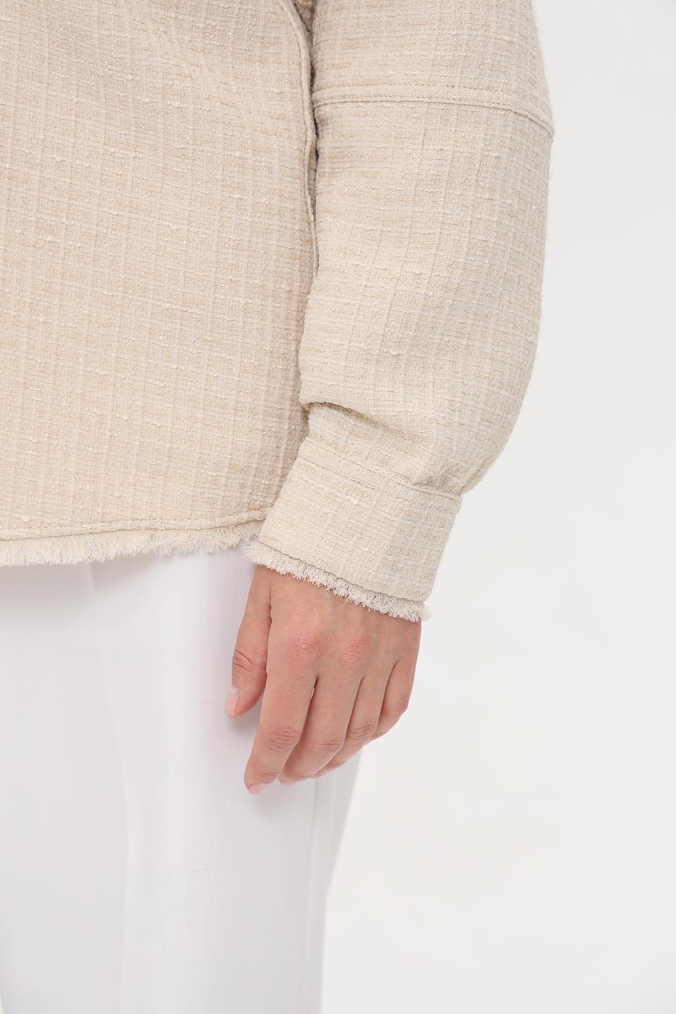 Жакет Lecomte бежевый оверсайз