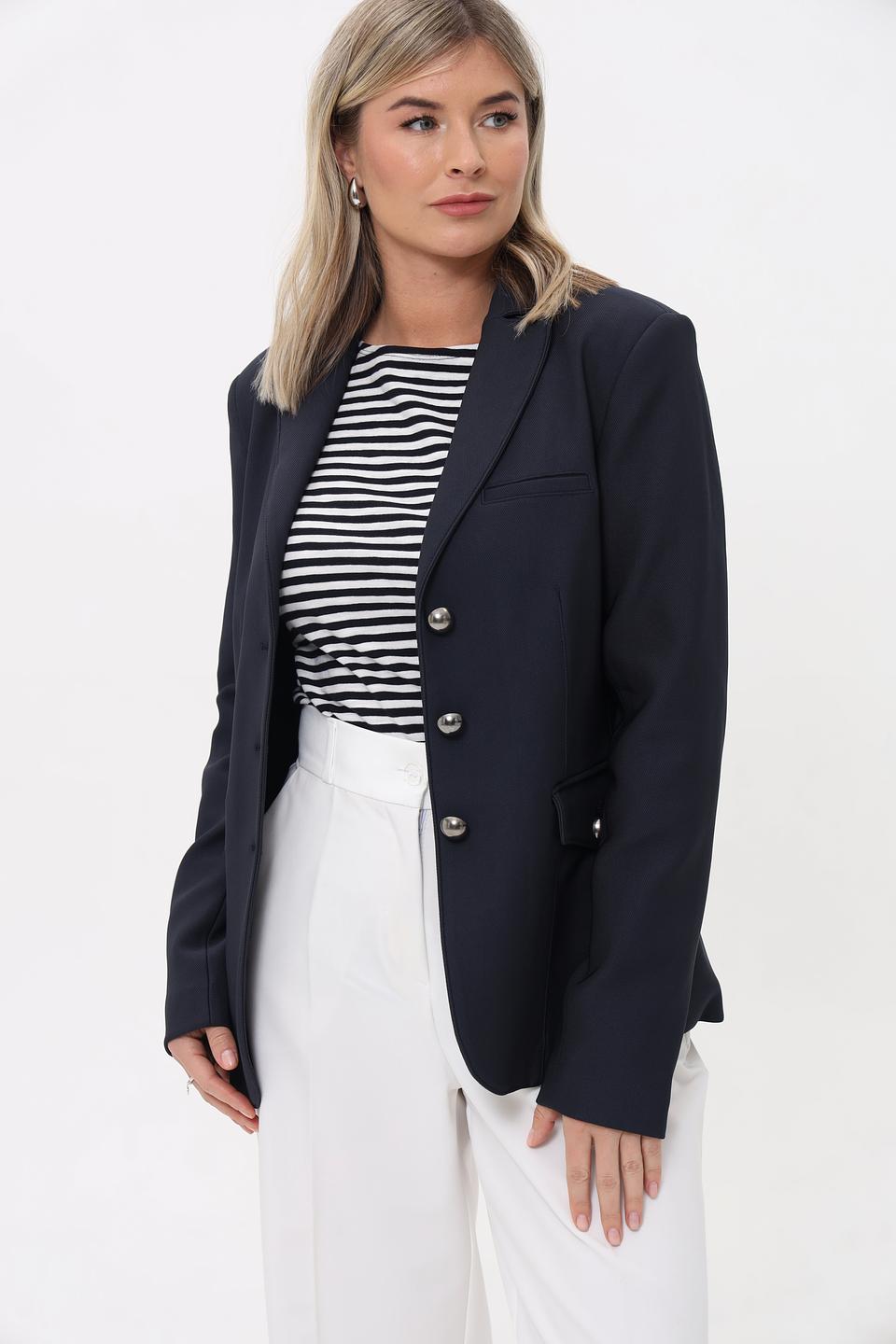 Жакет Monari приталенный тёмно-синий