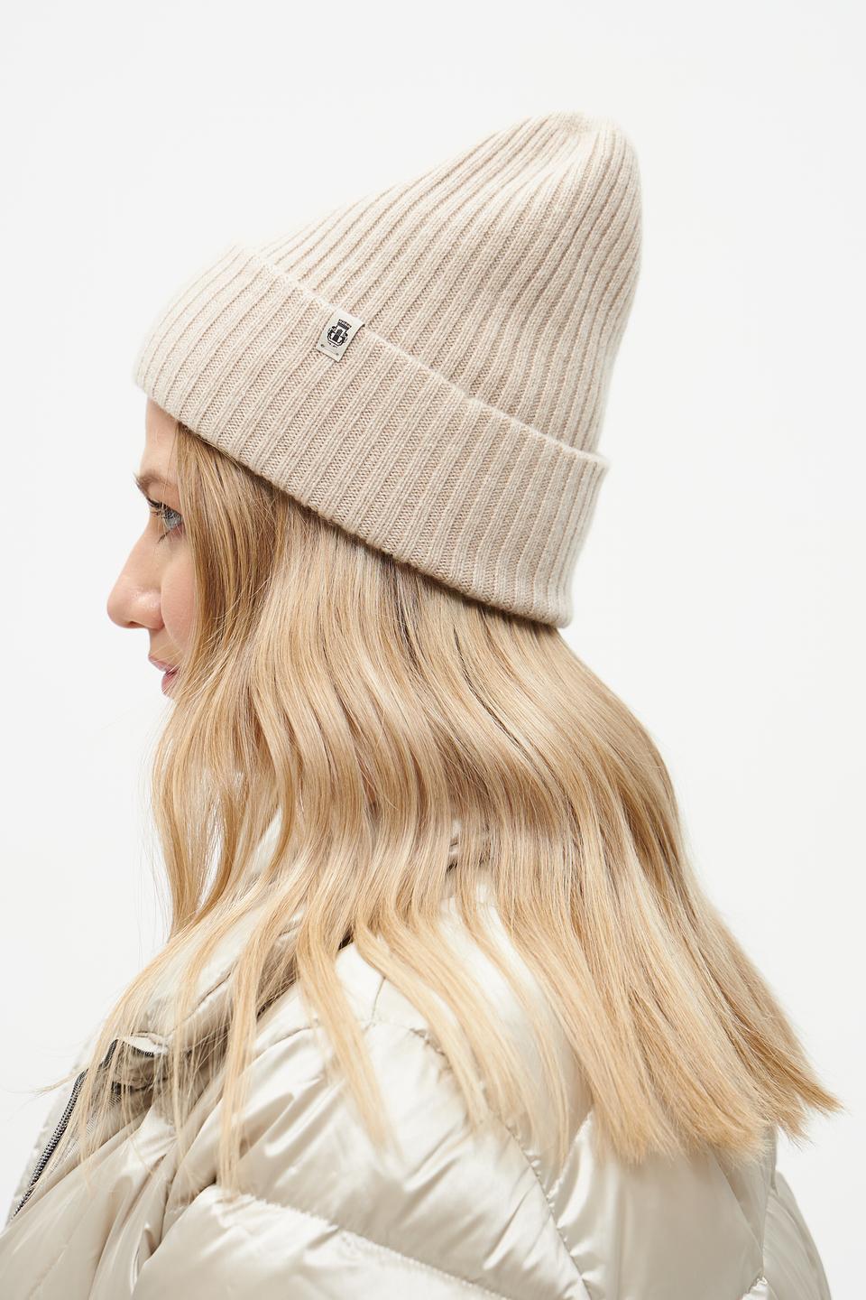 Шапка Roeckl кашемир бежевая