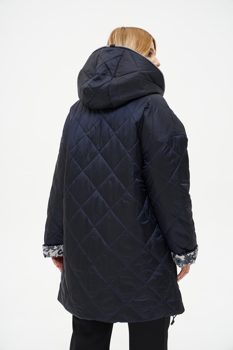 Пальто Baronia стеганое синее