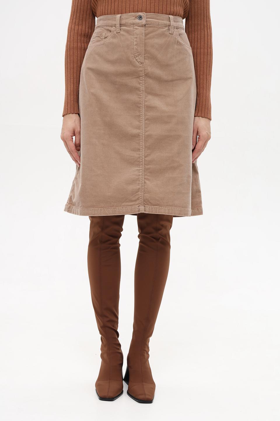 Юбка Gerry Weber вельветовая бежевая