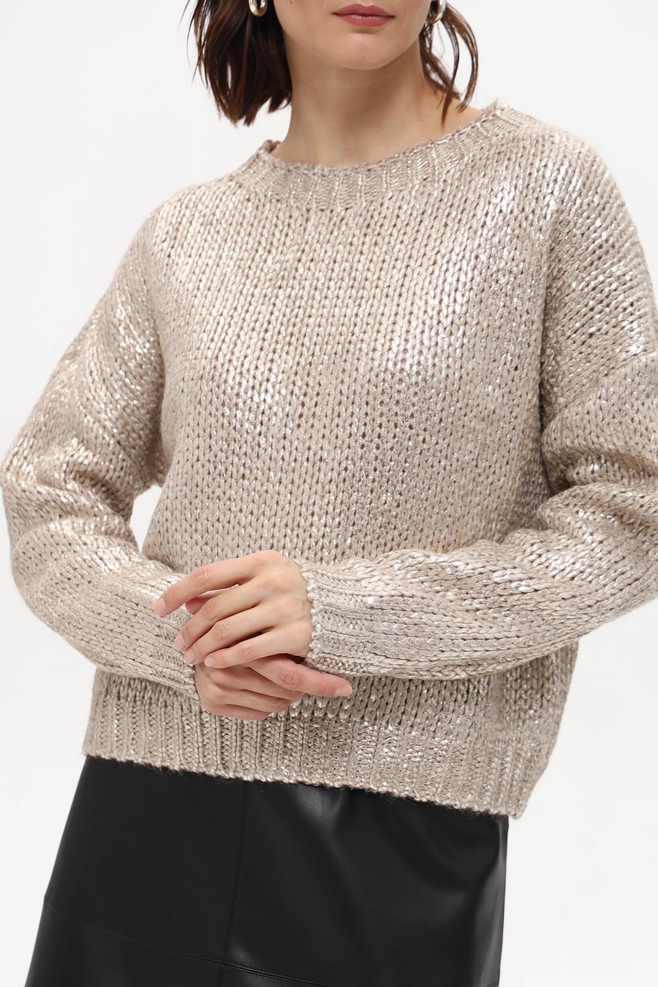 Пуловер Rich and Royal золотистый