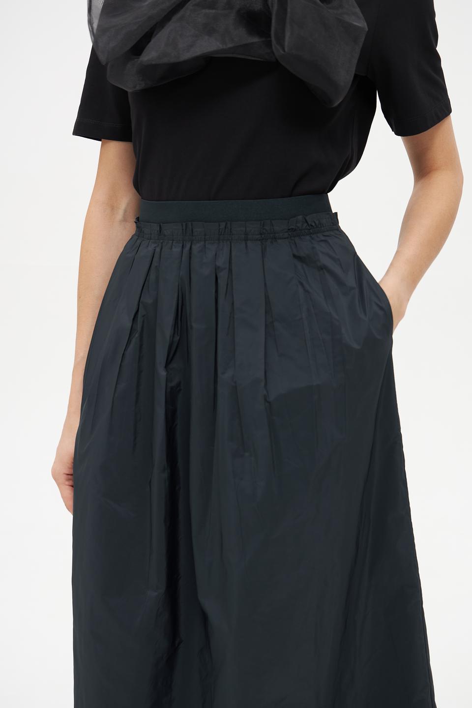 Юбка Rich and Royal плиссированная тёмно-зелёная