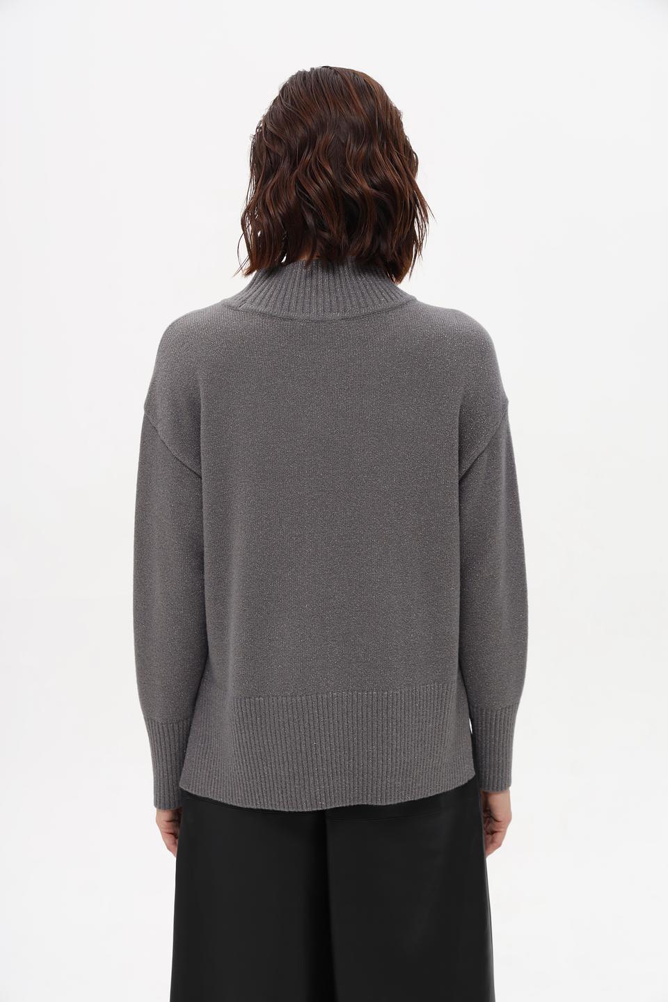 Пуловер Betty Barclay серый с горлом