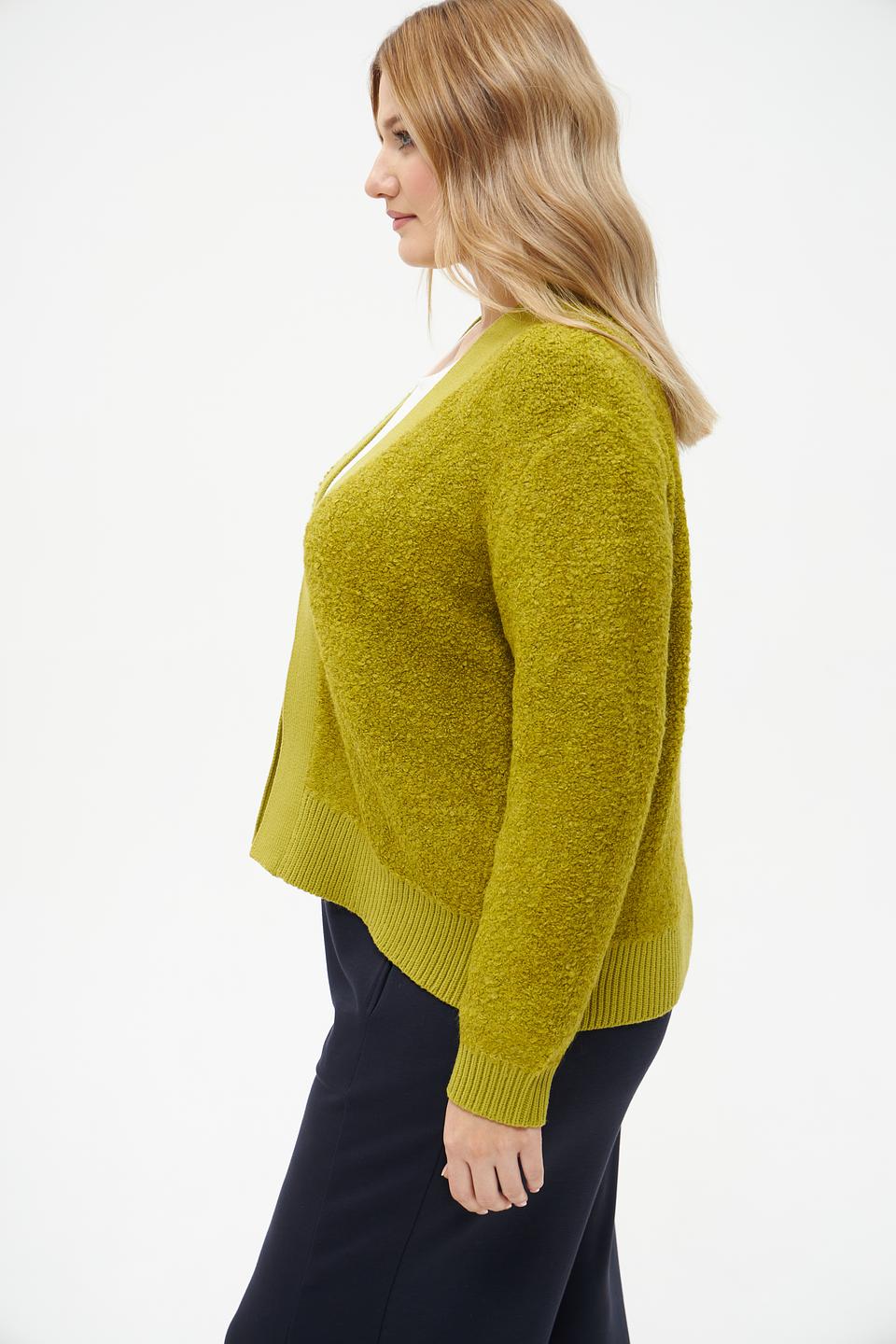 Жакет Bianca вязаный оливковый