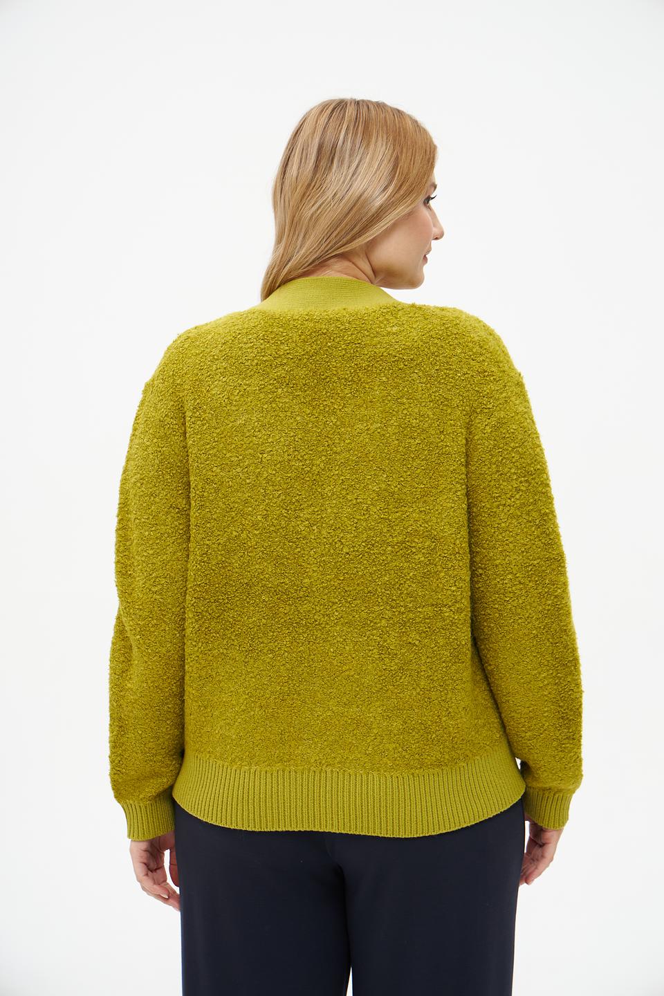 Жакет Bianca вязаный оливковый