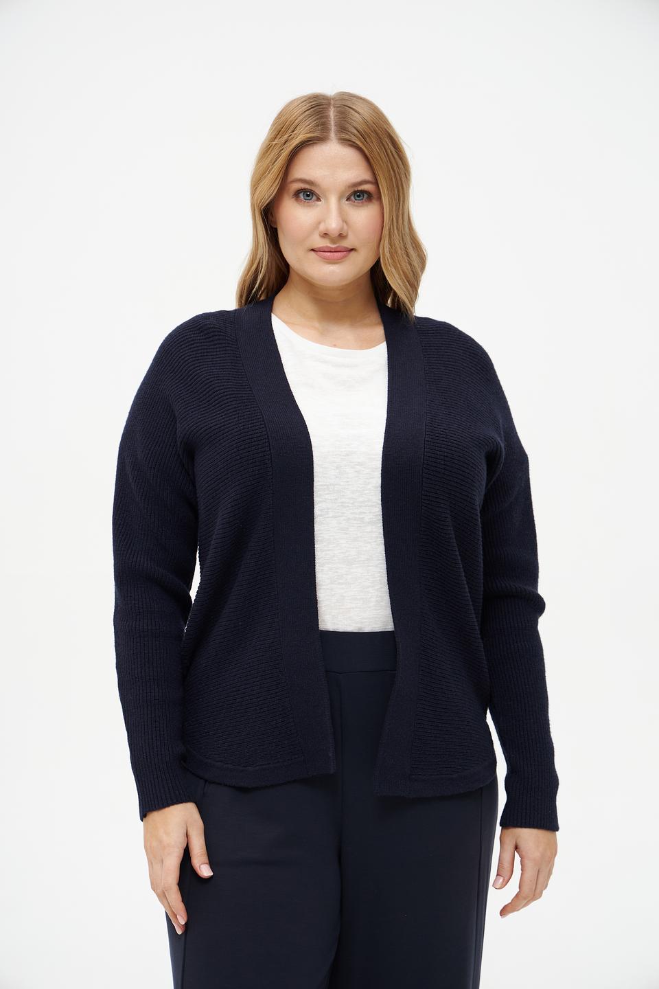 Жакет Bianca вязаный тёмно-синий