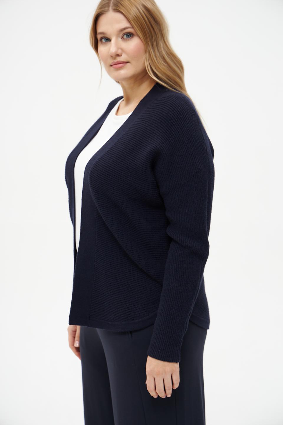 Жакет Bianca вязаный тёмно-синий