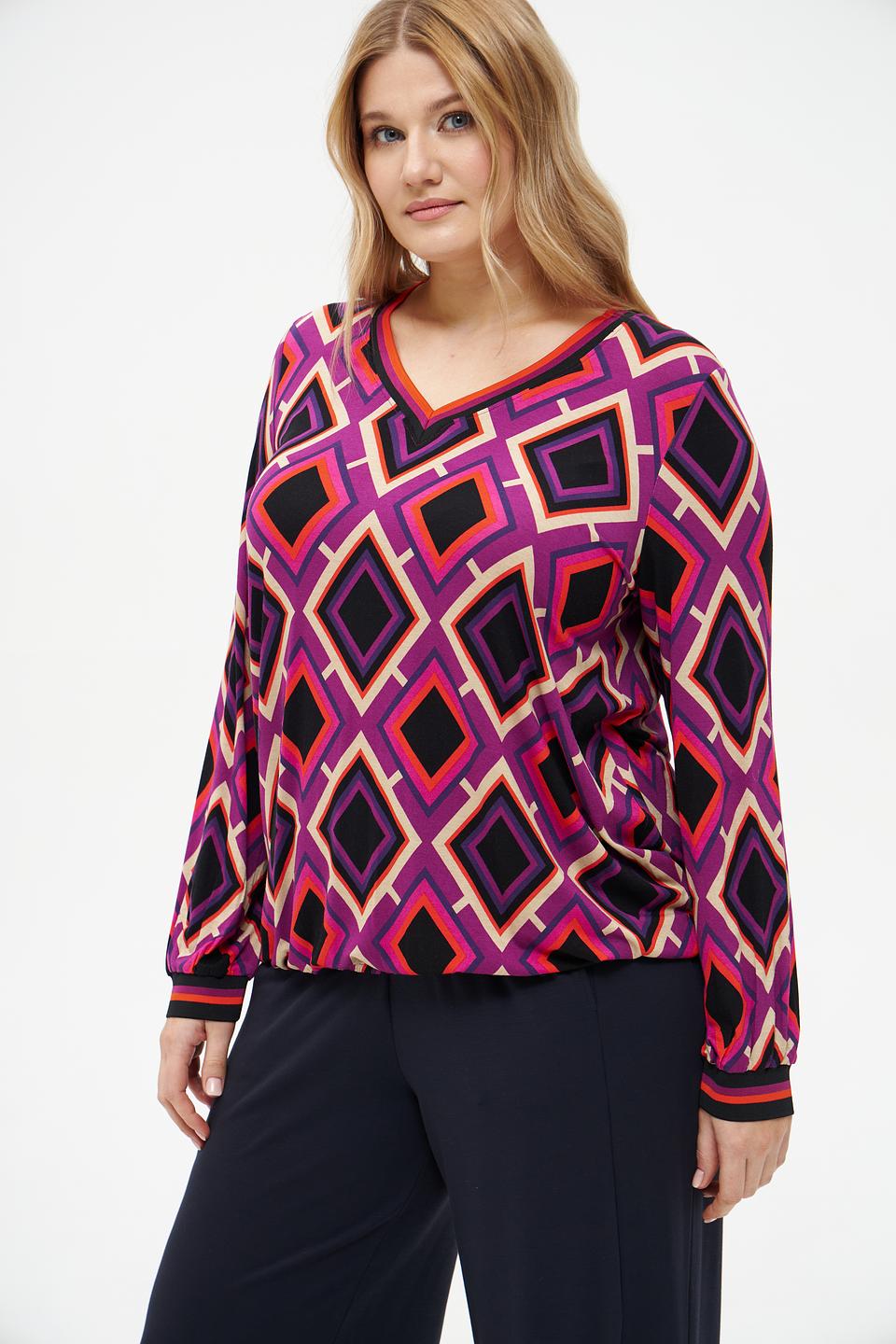 Блуза Via Appia с геометрическим принтом