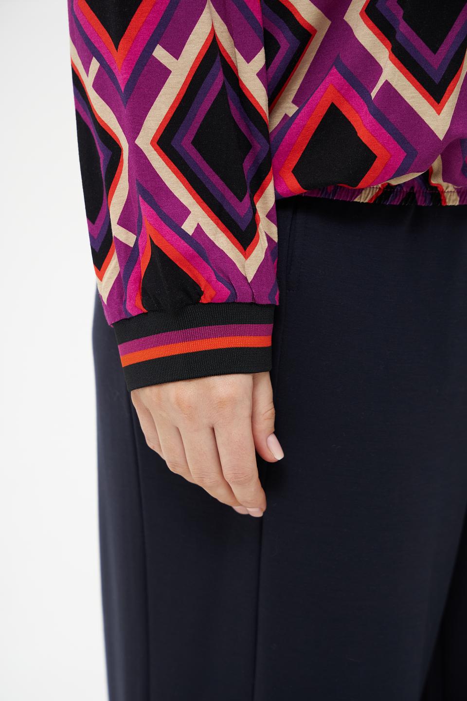 Блуза Via Appia с геометрическим принтом