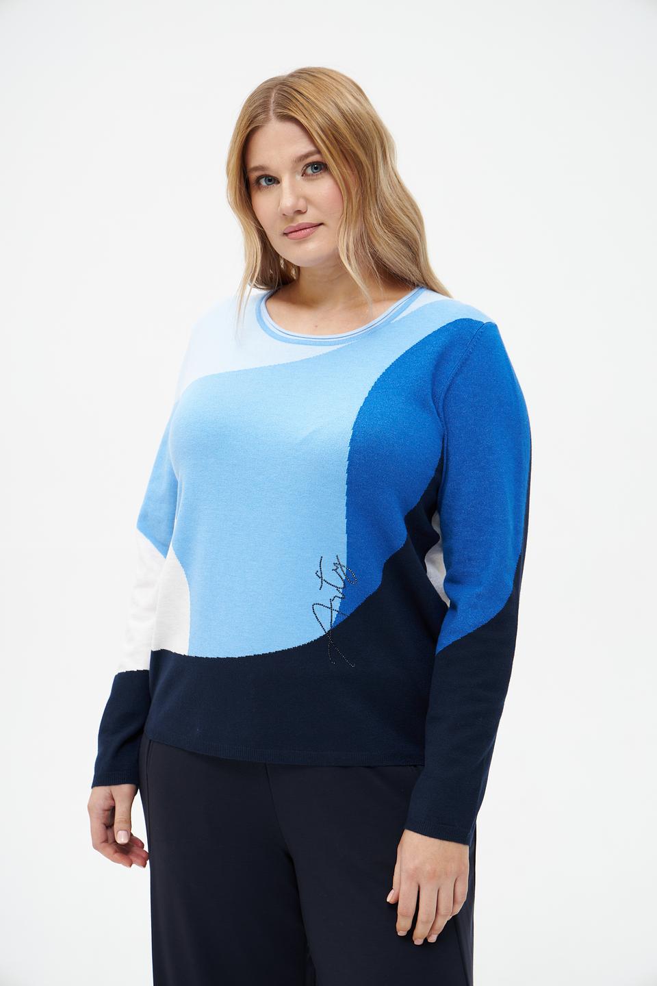 Пуловер Rabe collection разноцветный