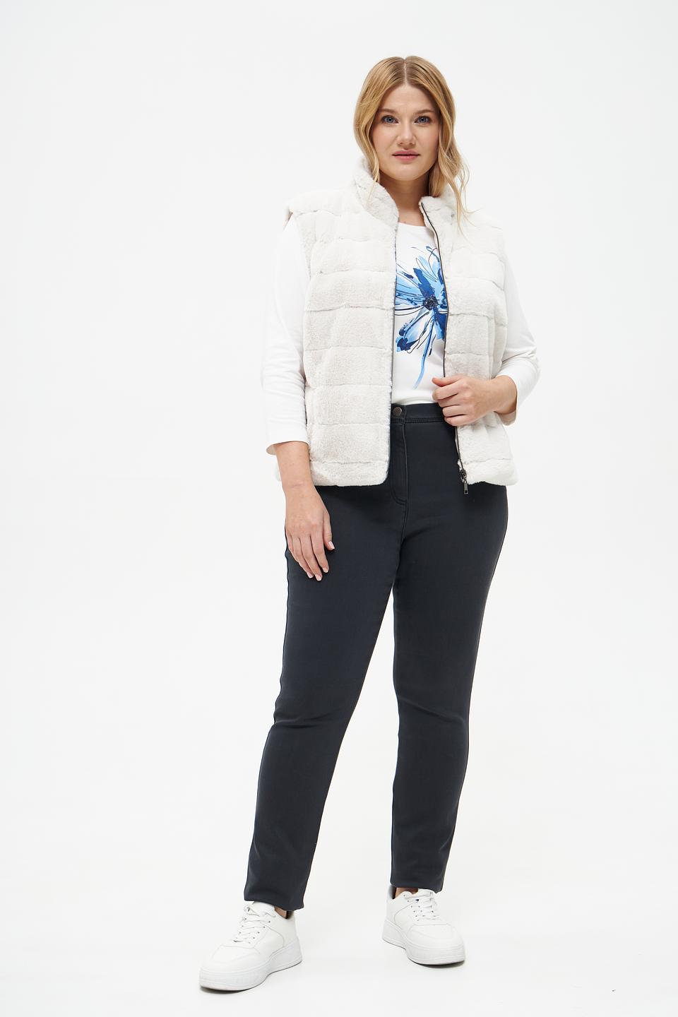 Жилет Frank Walder из искусственного меха бежевый